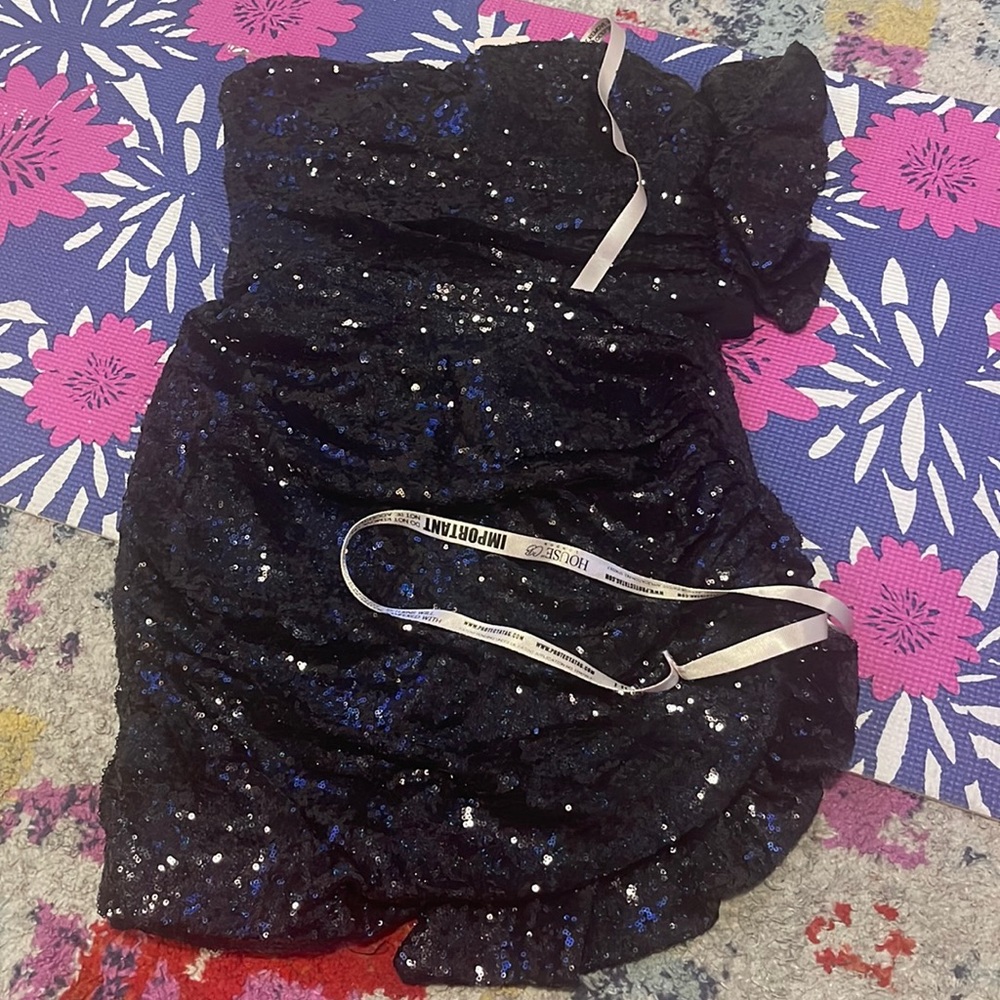 House of CB a two piece dress sequin Black dress ** brand NEW****